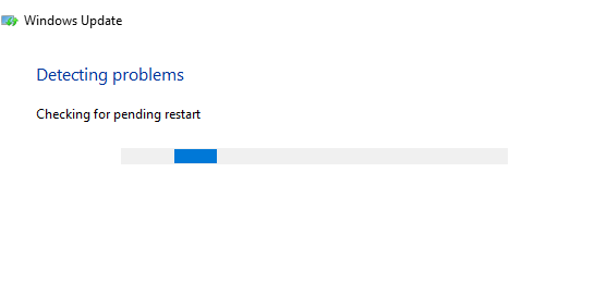 Windows Troubleshooter is checking for problems