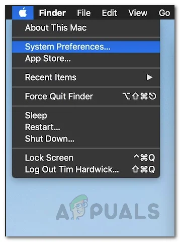 system preferences in macOS