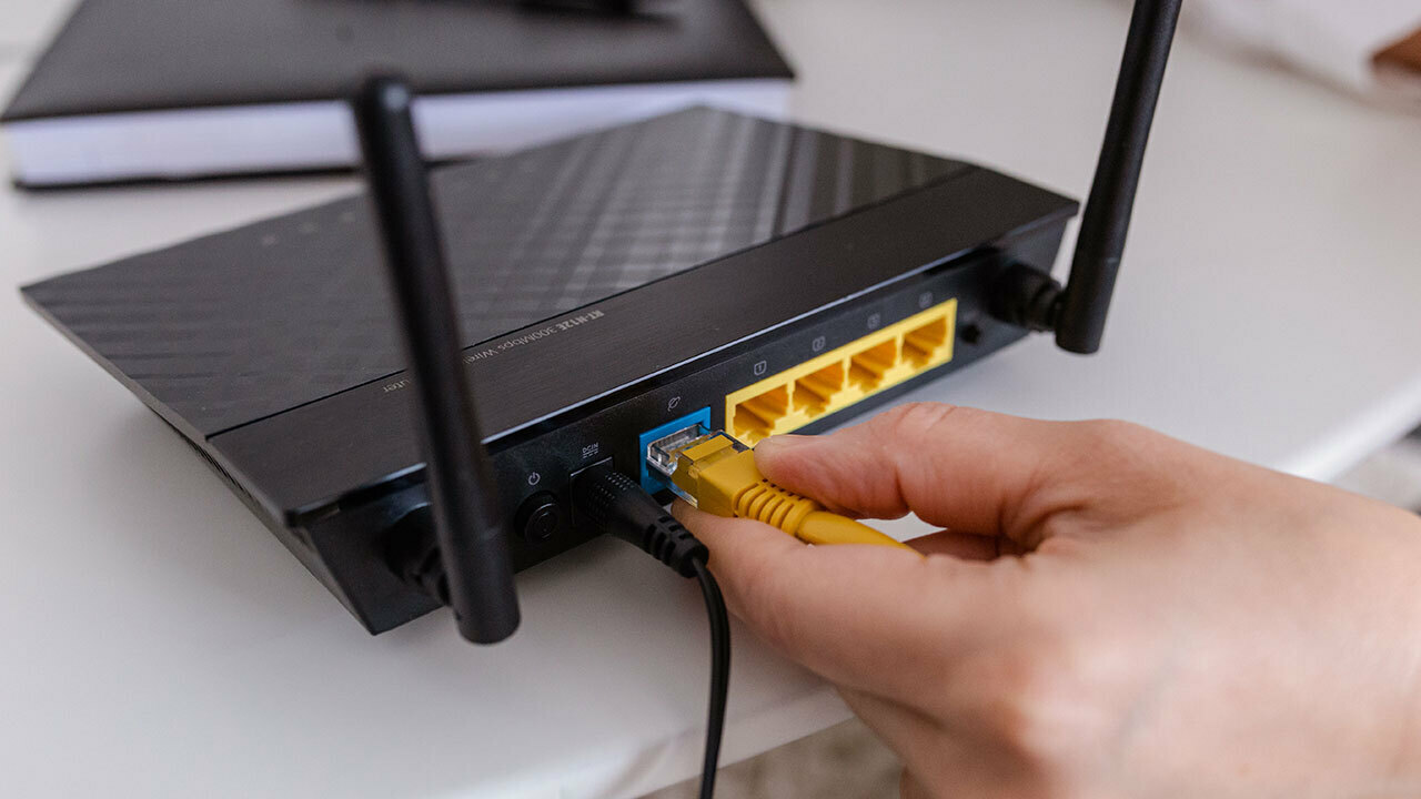 using an ethernet cable for connection