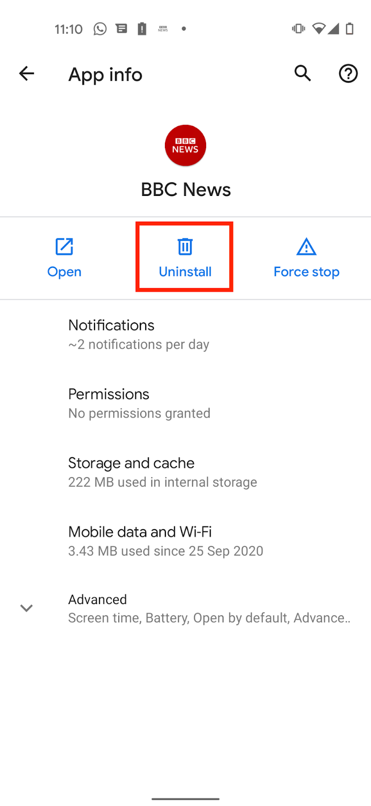 clear storage, clear app data, or clear cache