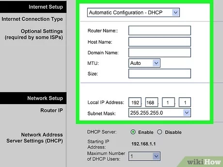 router reconfiguration