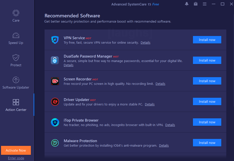 recommended software option