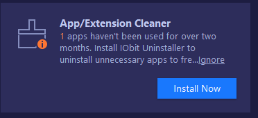 app/extension cleaner option