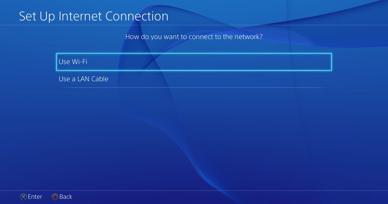 PS4 - Set Up Internet Connection