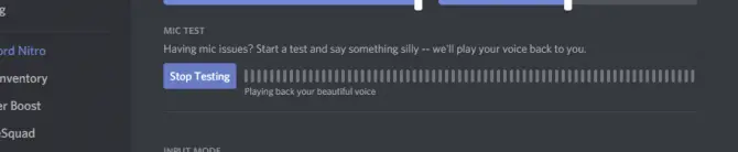 Do a Mic Test to check if you still have Discord not detecting mic issue