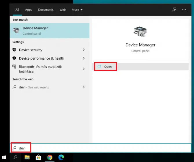 opening device manager