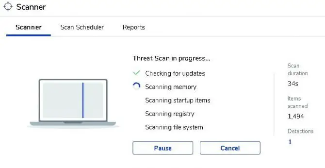 Malwarebytes Scanner - Threat Scan
