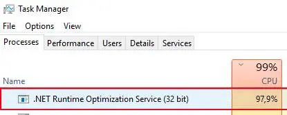 .Net Runtime Optimization Service - High CPU Usage