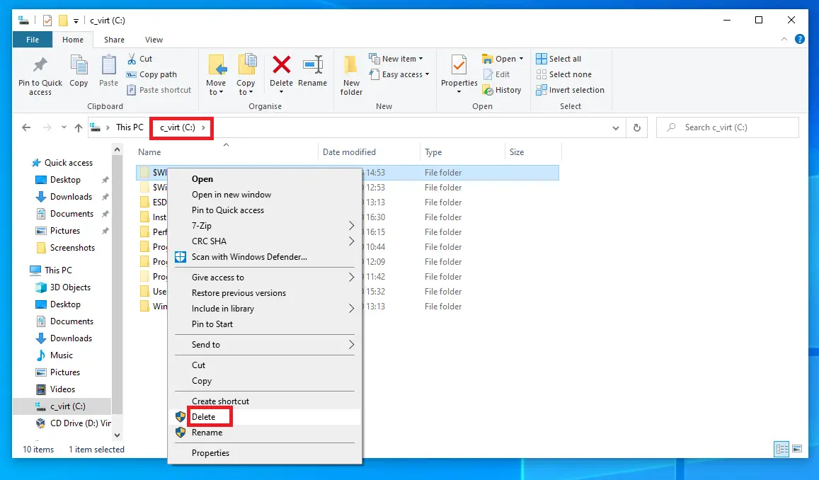 how to delete $windows.~bt how to delete $windows.~bt