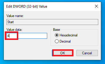 editing dword value to 4