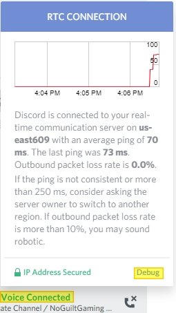 Debug your Discord connection