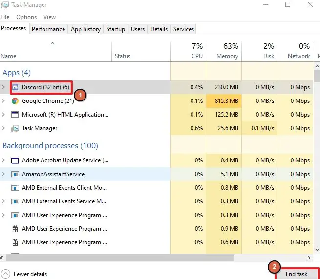 How to End Discord in Task Manager