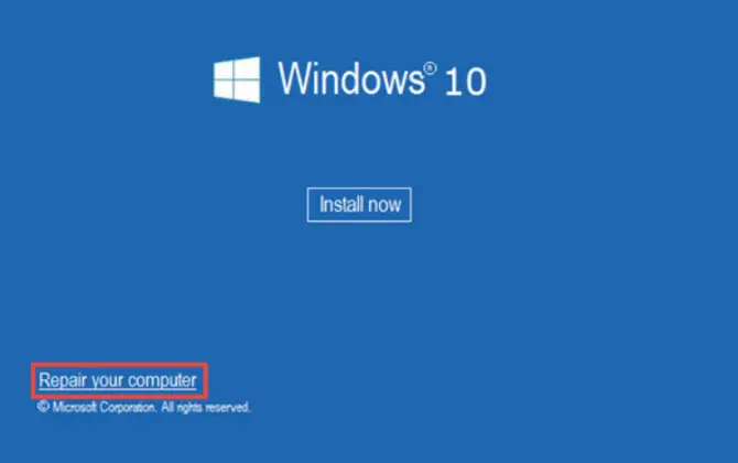How to Repair Computer From Media Creation Tool