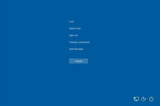 Windows Security Screen