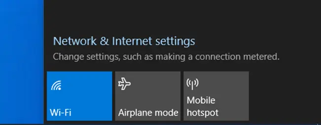 Switch network connection state to airplane mode.