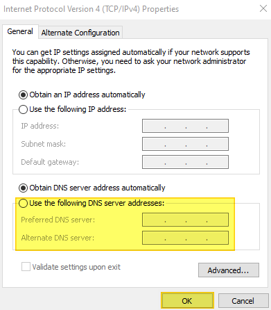 How to Change DNS Server Address 