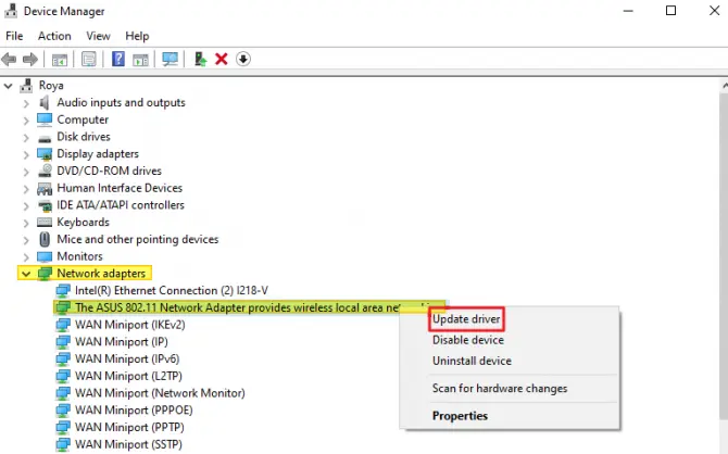 How to Update Wireless Network Adapter Driver