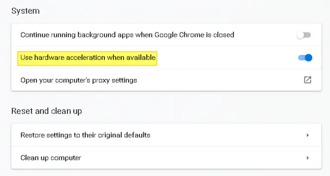 How to Toggle on Hardware Acceleration in Chrome