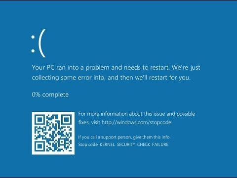 windows 11 kernel security check failure