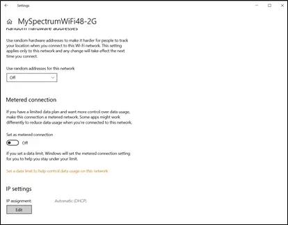 Change IP settings from Automatic to Manual