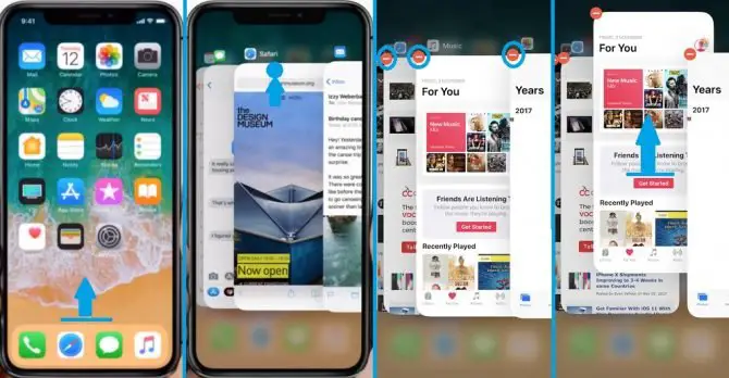 How to force quit apps on iPhone X