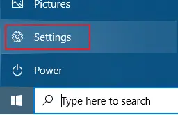 Windows Start Button & Settings Option