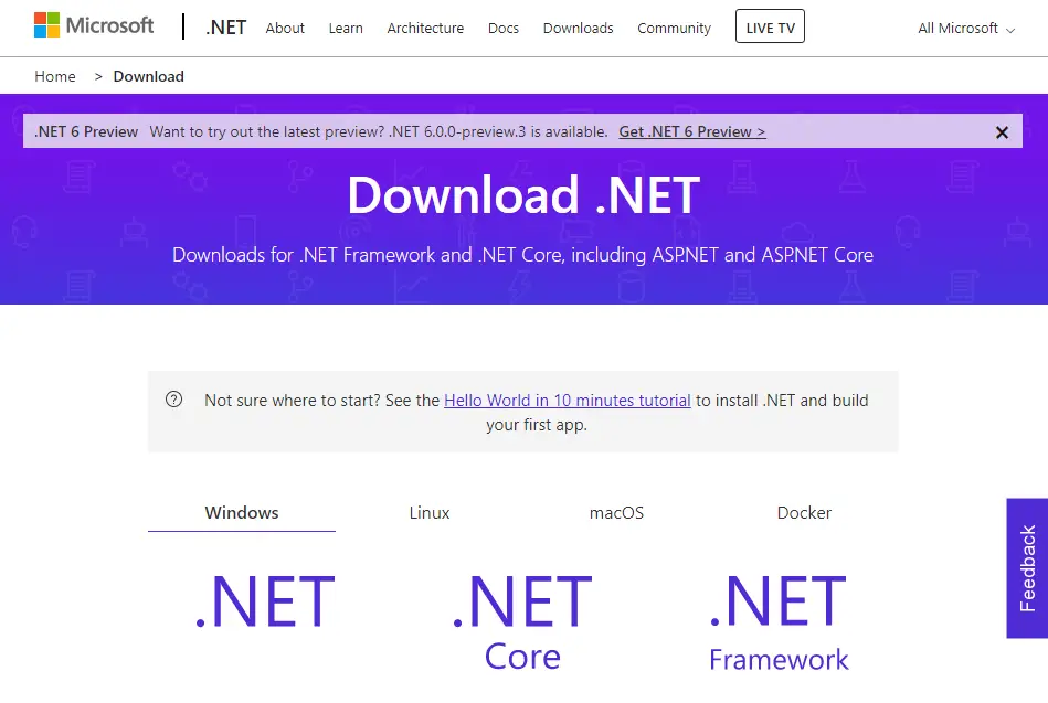 .NET Framework download