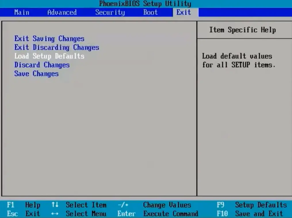 BIOS Setup Utility