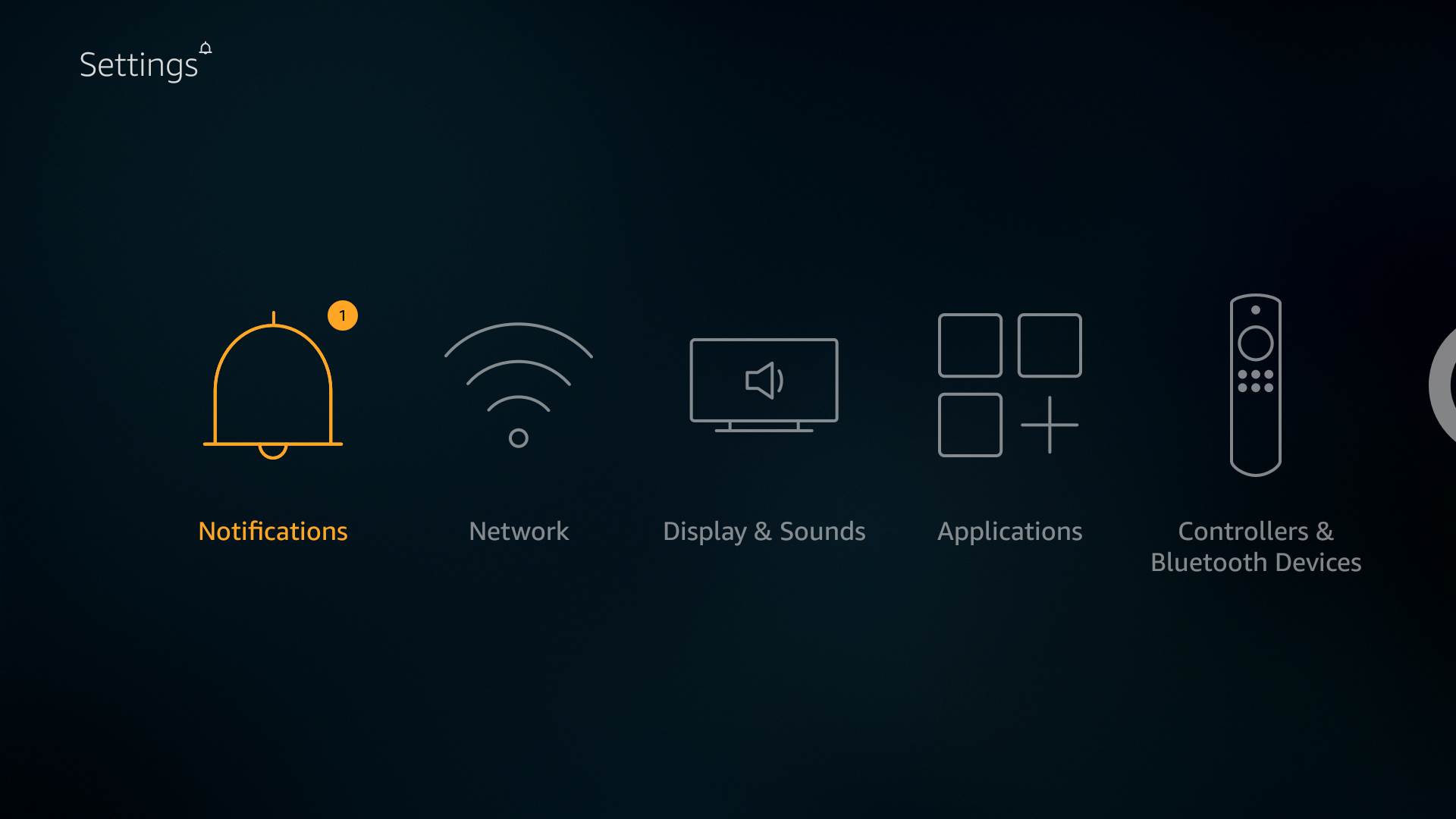 Amazon fire settings