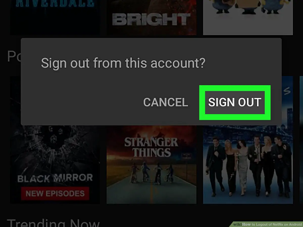 Sign out of Netflix and reboot your device to fix the UI-800-3 error