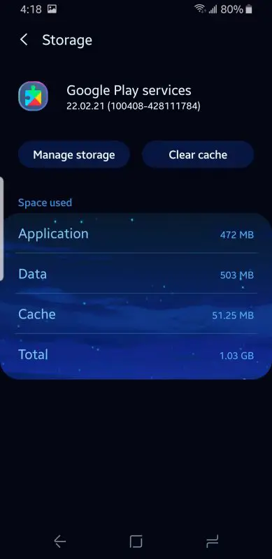 Google Play Services - Clear Cache