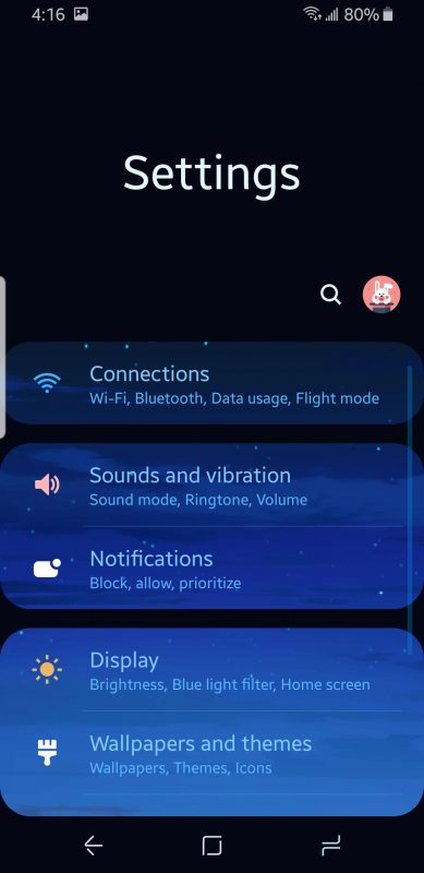 Settings - Notifications Option