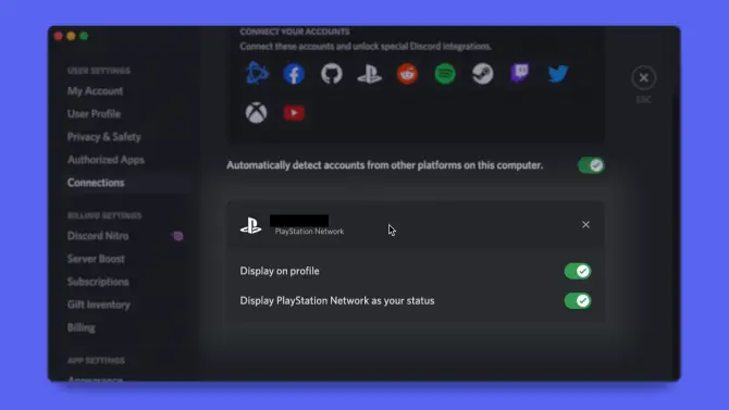 Show PS4 game status on Discord