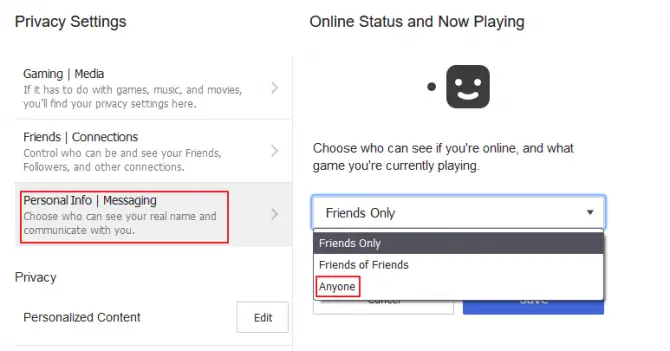 Show online status to anyone on Discord when playing on PS4
