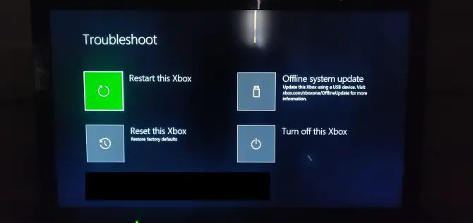 Perform an Offline system update to fix Xbox One stuck on green screen