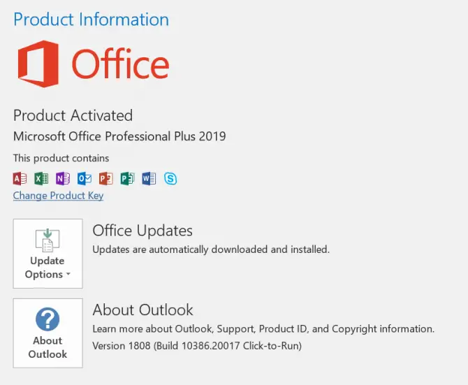 Updating Office can resolve search problems
