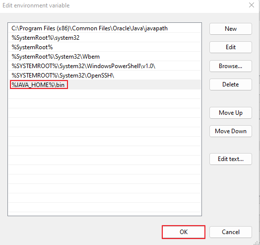 Add JAVA_HOME to your PATH variable to fix the javac is not recognized error message