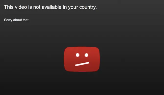 This video is not available in your country