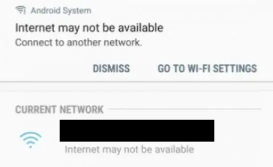 Internet may not be available in Android smartphone
