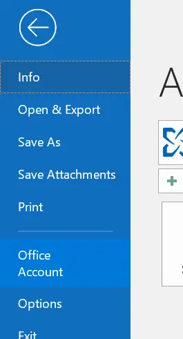 Office account options
