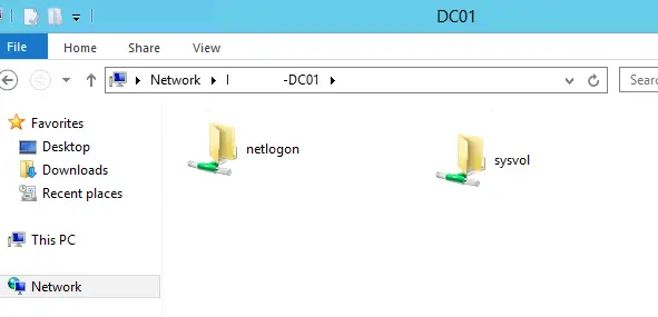 NetLogon and Sysvol folders on domain controller
