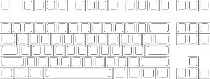 Keyboard layout template