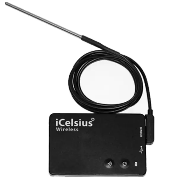 iCelsius temperature probe to check and monitor temperature with a smartphone