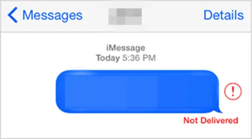 The "not delivered" flag on iMessage could signal that you have been blocked.