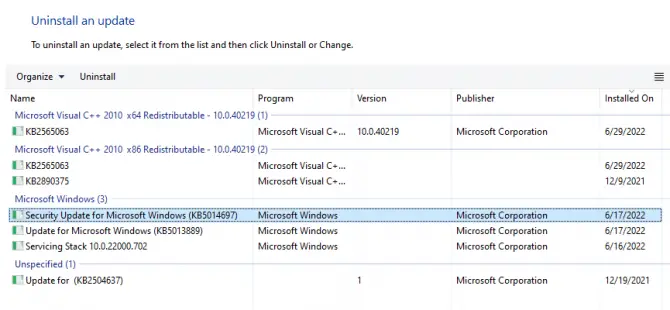 Uninstalling the KB2992611 Windows update helped many people fix the err_connection_aborted error.