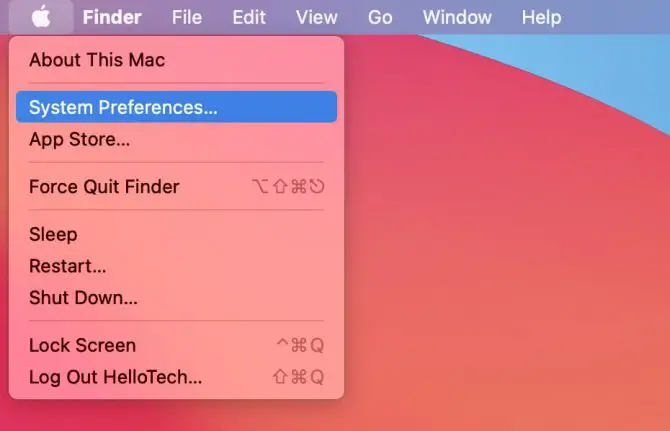 macOS - system preferences 