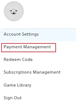 Online PSN - payment management