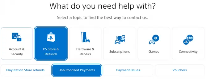 PS store - unauthorized payments