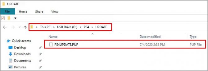 PS$UPDATE.PUP example