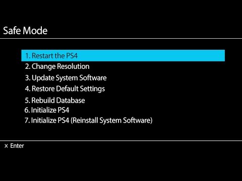 initialize PS4 in Safe Mode